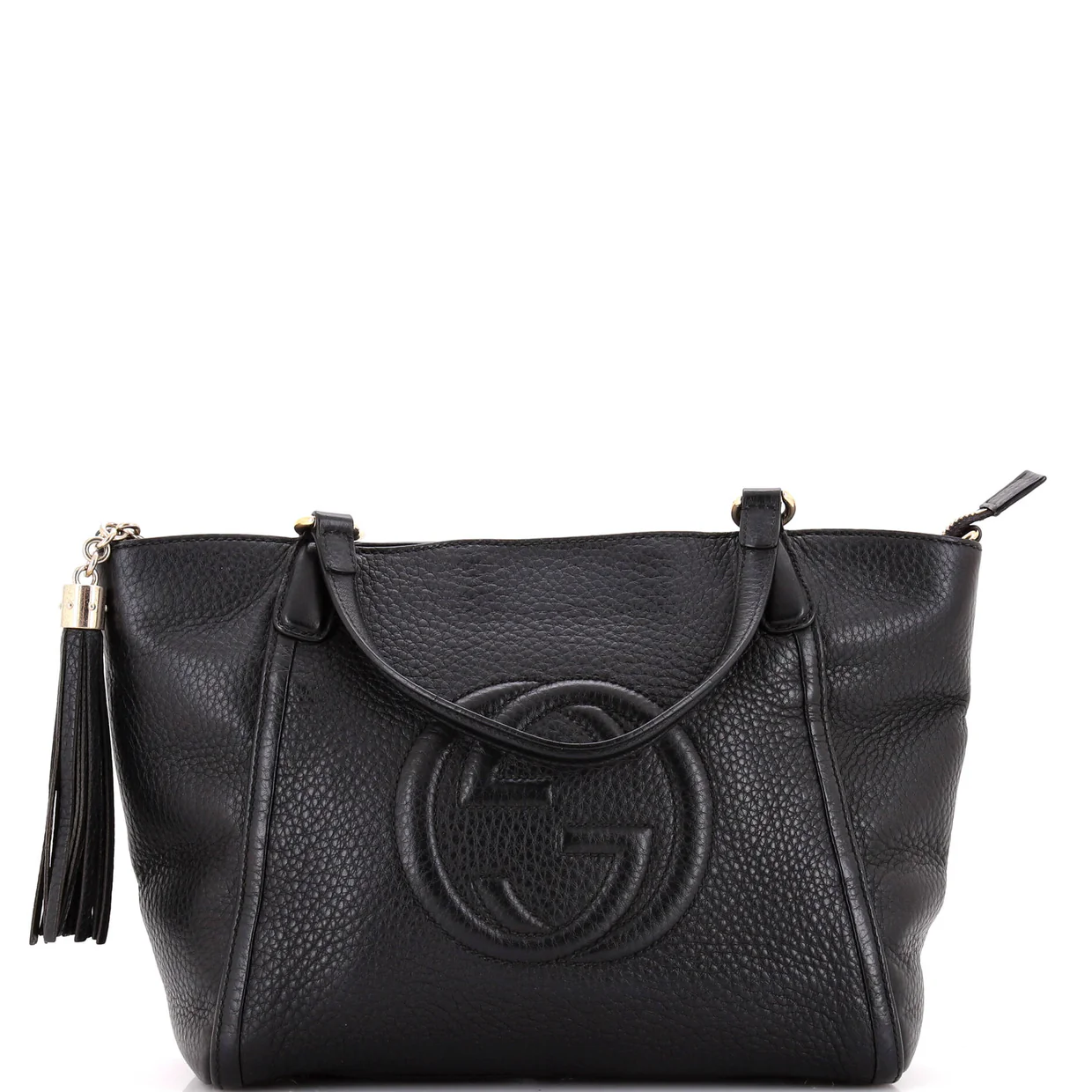 Soho Convertible Top Handle Bag Leather Small - Deep Luxury