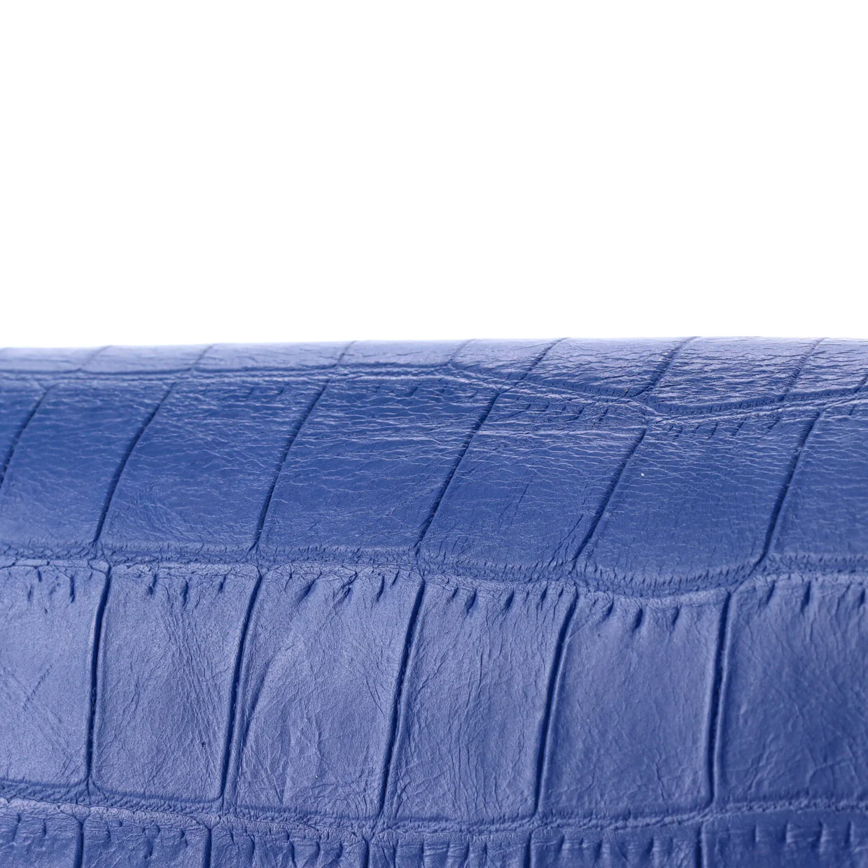 Classic Monogram Clutch Crocodile Embossed Leather Large - Deep Luxury
