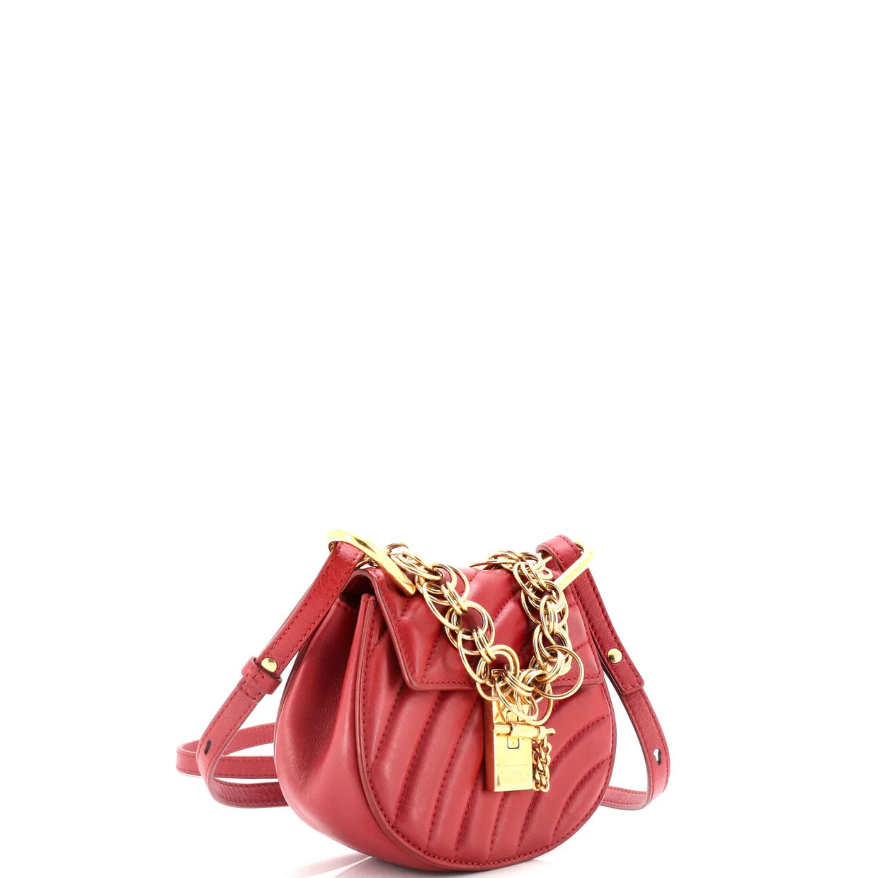 Drew Bijou Crossbody Bag Quilted Leather Nano - Deep Luxury