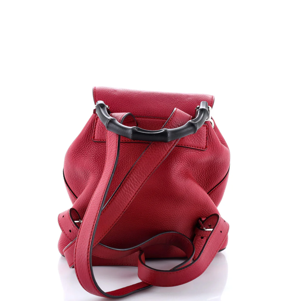Bamboo Tassel Backpack Leather Mini - Deep Luxury