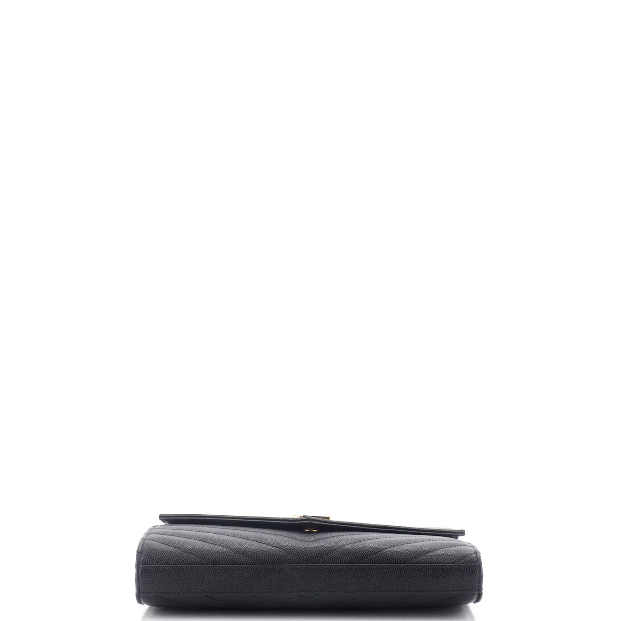 Classic Monogram Wallet on Chain Matelasse Chevron Leather Medium - Deep Luxury