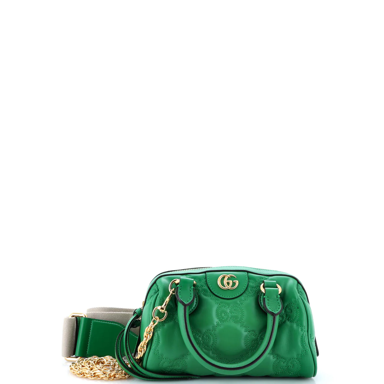 Ophidia Convertible Boston Top Handle Bag GG Matelasse Leather Mini - Deep Luxury