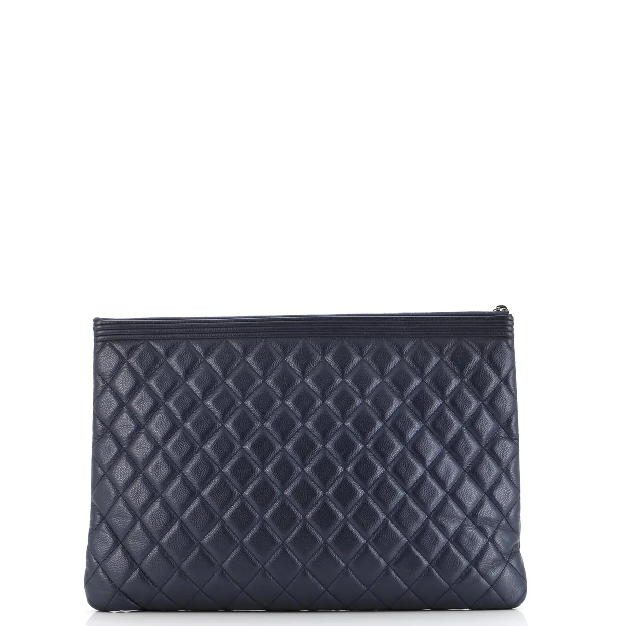 Boy O Case Clutch Quilted Caviar Large - Deep Luxury