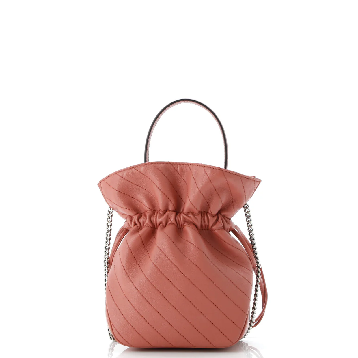 Blondie NM Bucket Bag Diagonal Quilted Leather Mini - Deep Luxury