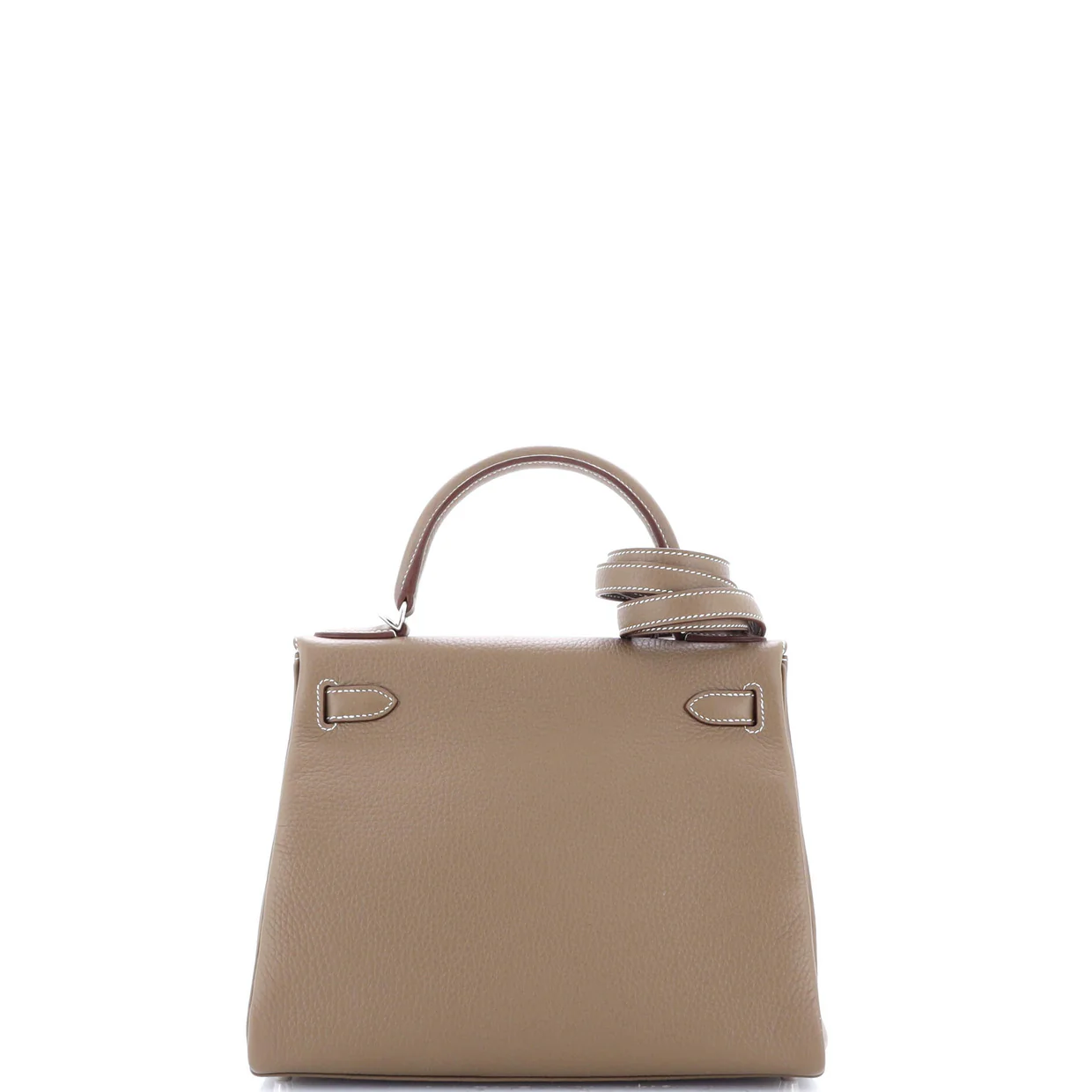 Kelly Handbag Grey Clemence with Palladium Hardware 28 - Deep Luxury
