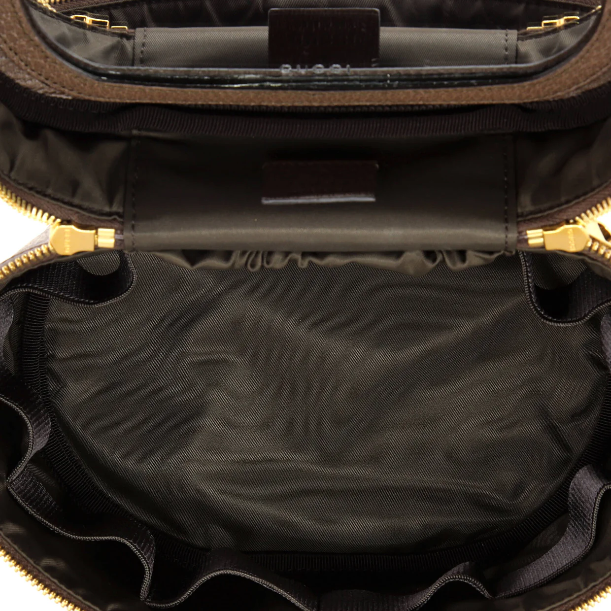 Ophidia Top Handle Cosmetic Case GG Coated Canvas Small - Deep Luxury