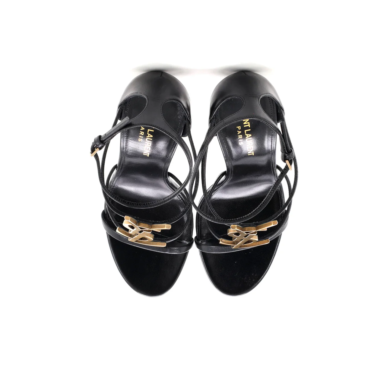 Women's Cassandra Heeled Sandals Leather 100 - Deep Luxury