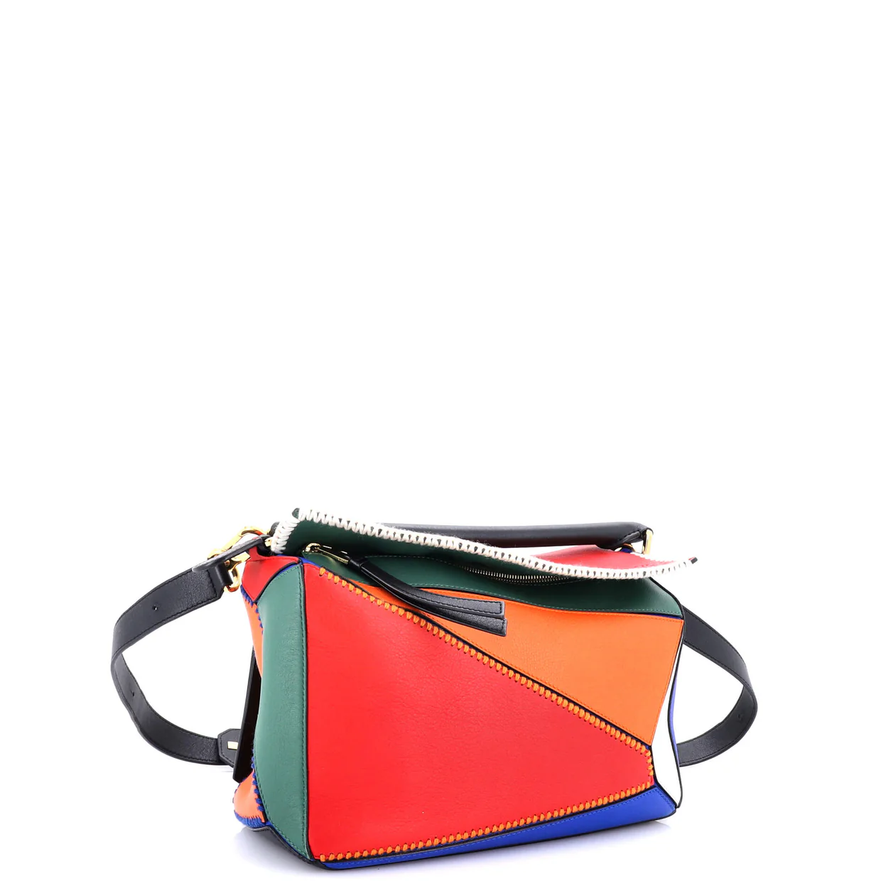 Puzzle Bag Leather Medium - Deep Luxury