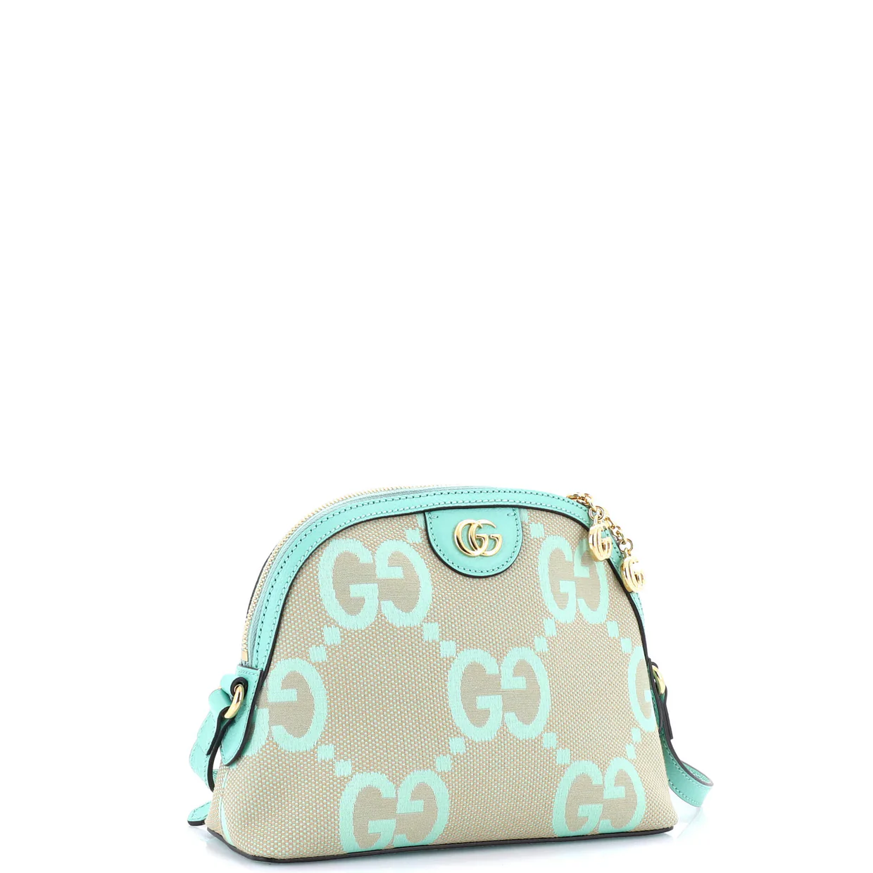 Ophidia Dome Shoulder Bag Jumbo GG Canvas Small - Deep Luxury