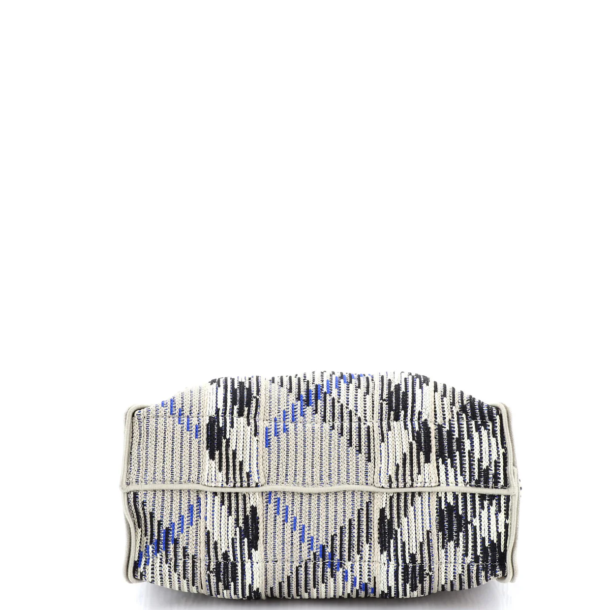 Convertible Shopper Tote Knit Check Jacquard Mini - Deep Luxury