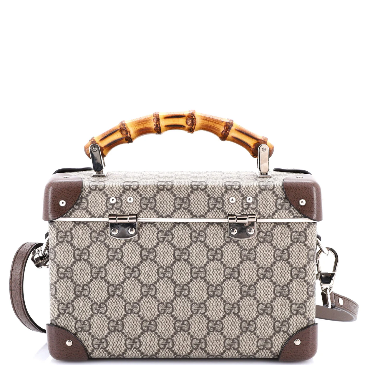 Bamboo Globe-Trotter Vanity Case GG Coated Canvas - Deep Luxury