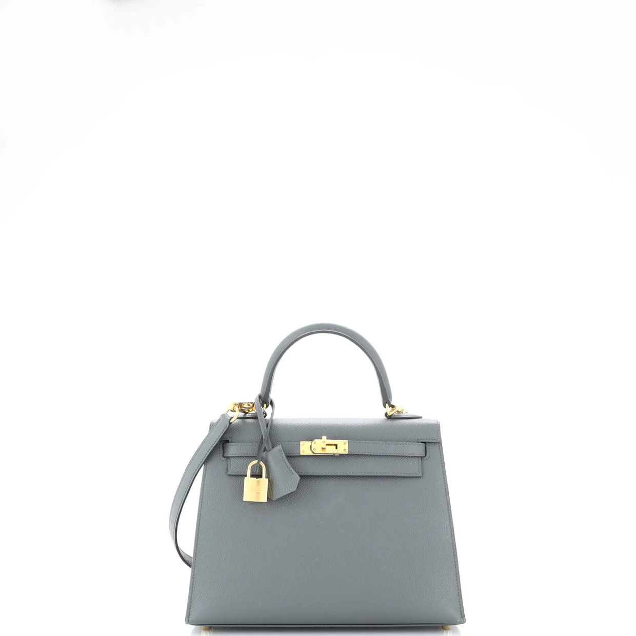 Kelly Handbag Vert Amande Epsom with Gold Hardware 25 - Deep Luxury