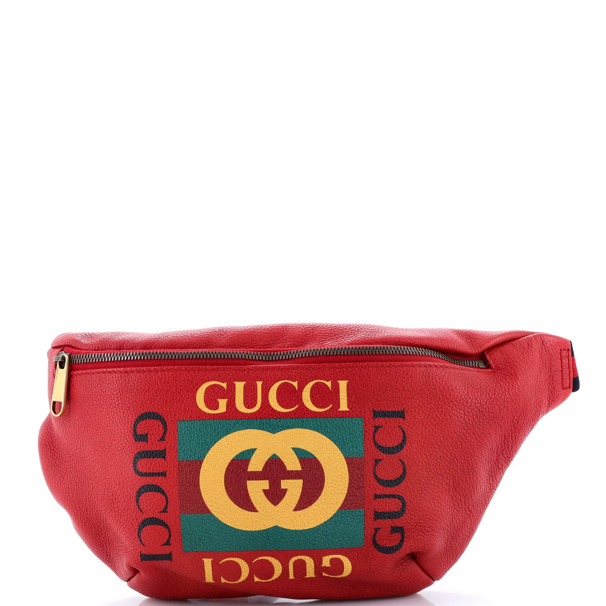 Logo Belt Bag Printed Leather Medium - Deep Luxury