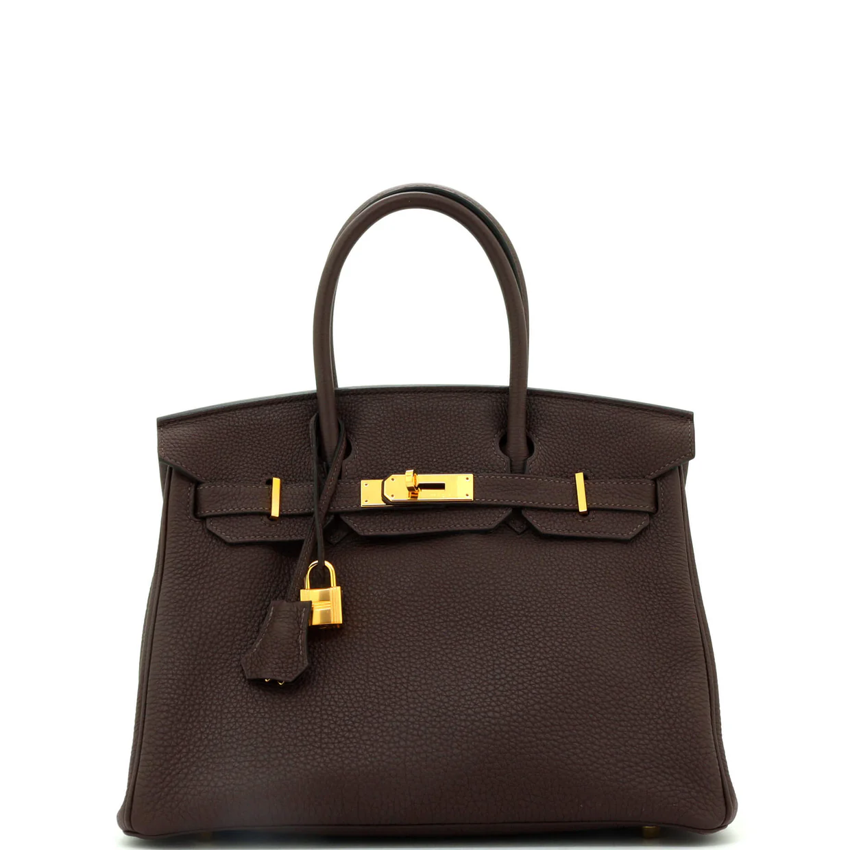 Birkin Handbag Havane Togo with Gold Hardware 30 - Deep Luxury