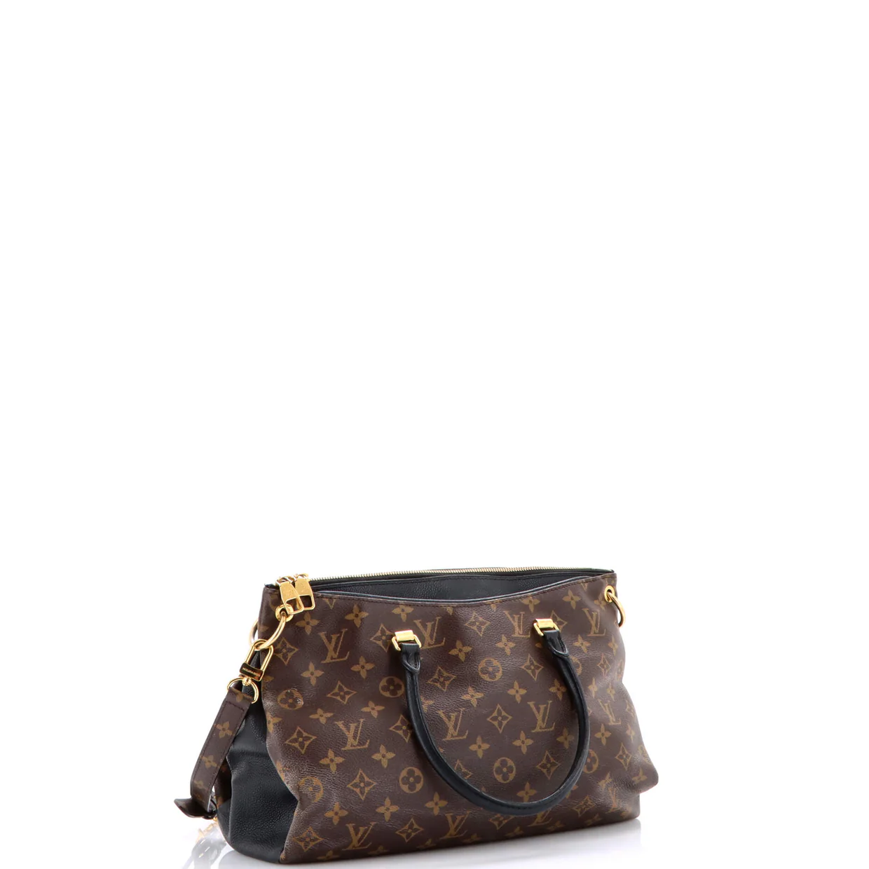 Pallas Tote Monogram Canvas with Leather - Deep Luxury