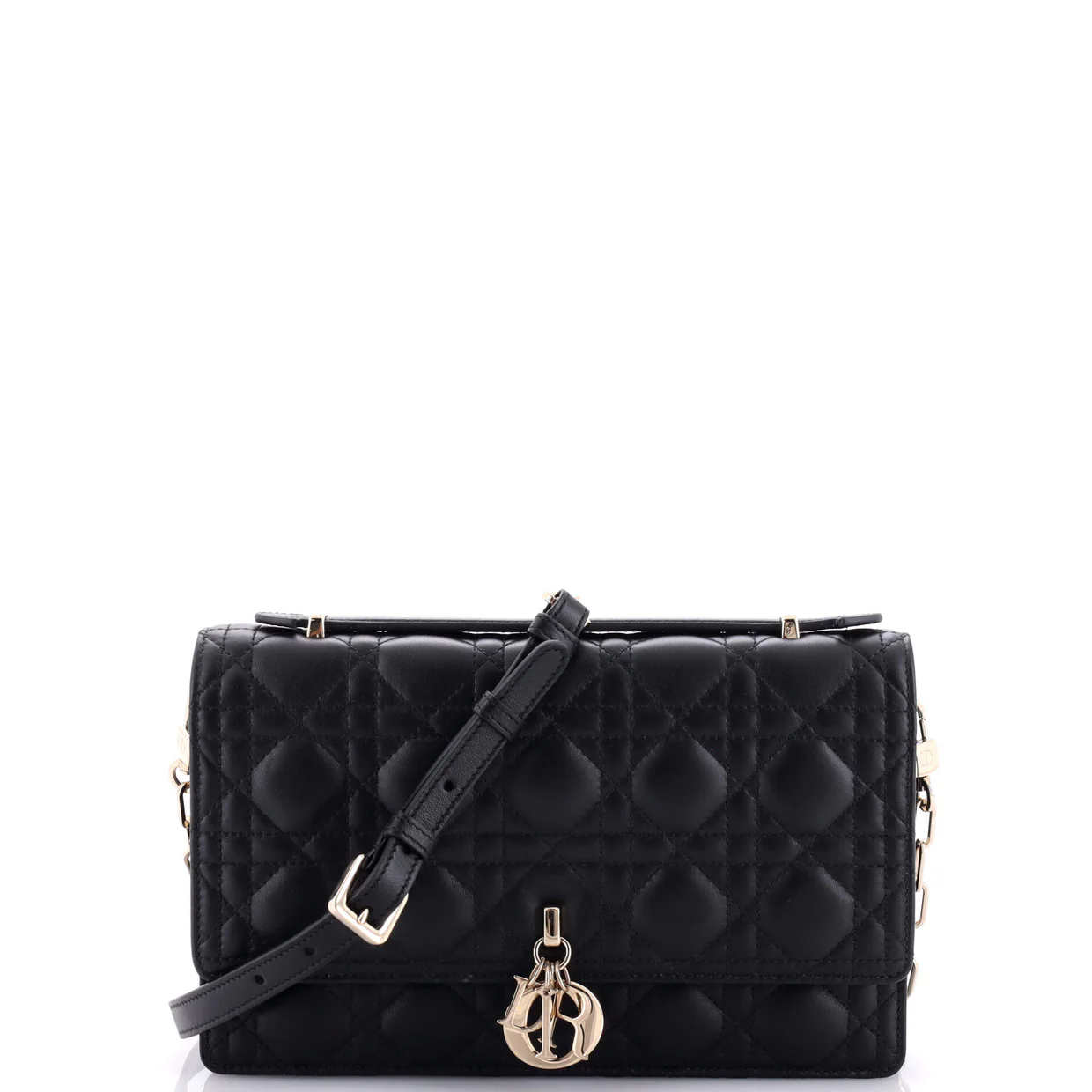 My Dior Top Handle Flap Bag Cannage Quilt Lambskin Small - Deep Luxury