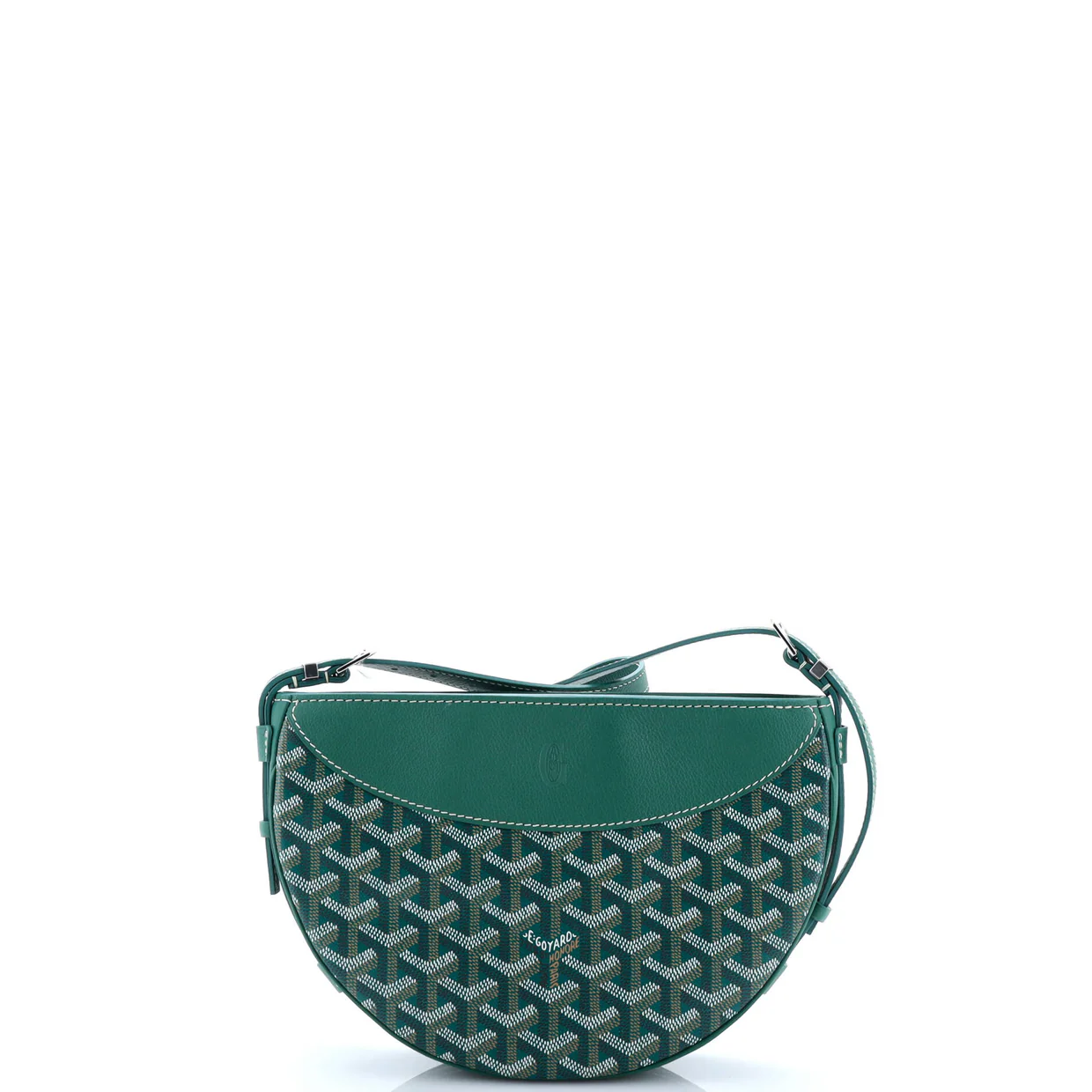 Hirondelle Shoulder Bag Coated Canvas and Leather - Deep Luxury