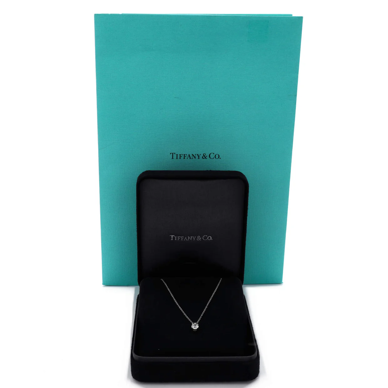 Solitaire Pendant Necklace Platinum with RBC Diamond 0.40-0.49CT - Deep Luxury