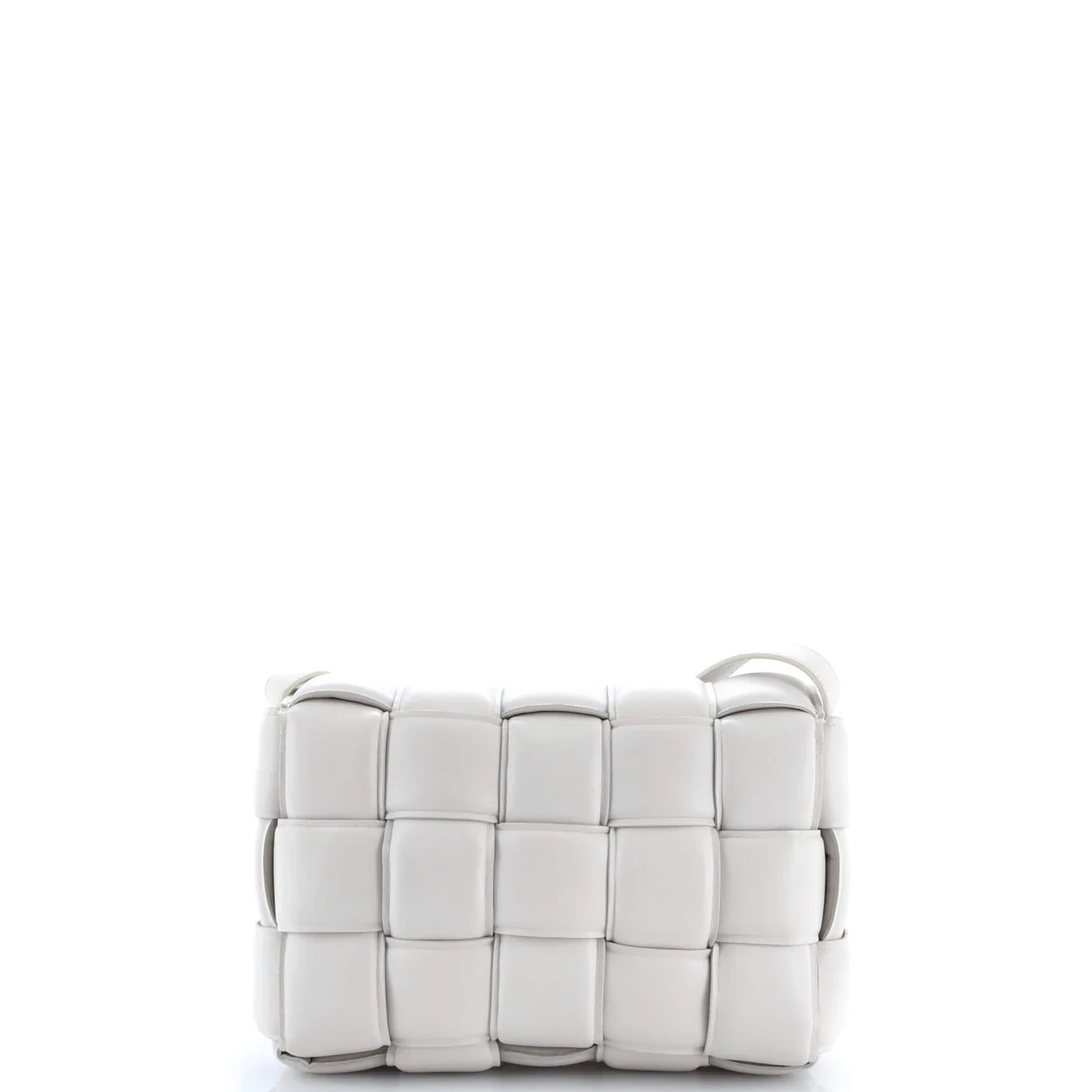 Cassette Crossbody Bag Padded Maxi Intrecciato Leather - Deep Luxury
