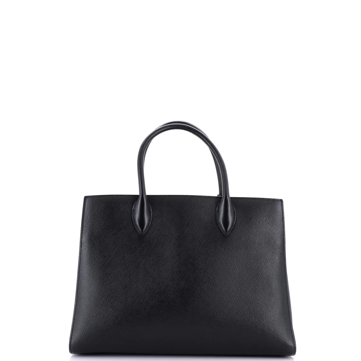 Side Pleat Tote Saffiano Leather Large - Deep Luxury