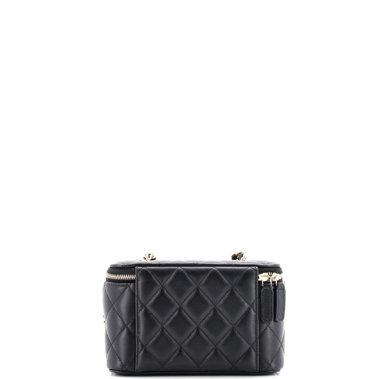 Coco Casino Vanity Case with Chain Quilted Lambskin Small - Deep Luxury