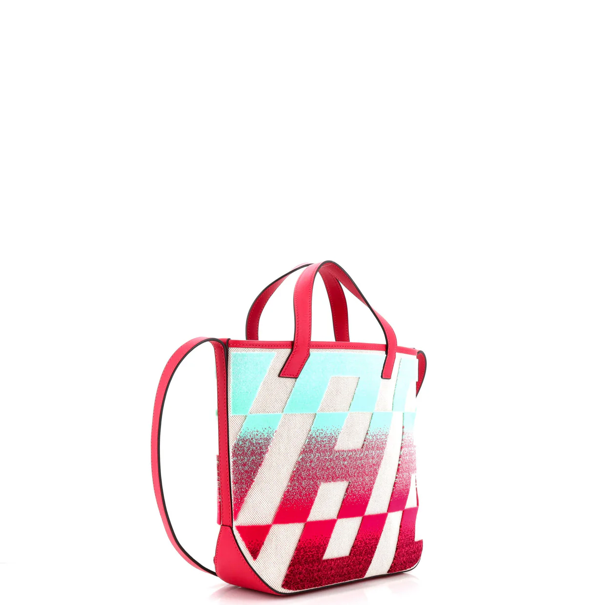 Cabas H en Biais Tote Tufted Motif Canvas with Leather 27 - Deep Luxury