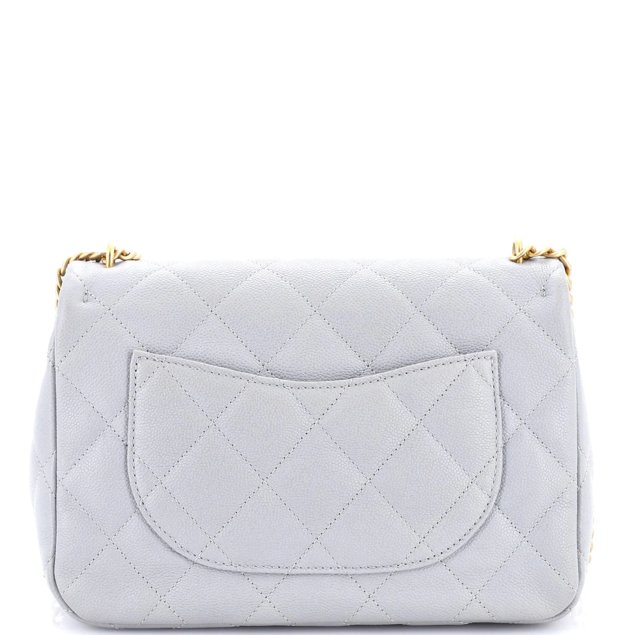 Sweet Heart Chain Flap Bag Quilted Caviar Medium - Deep Luxury