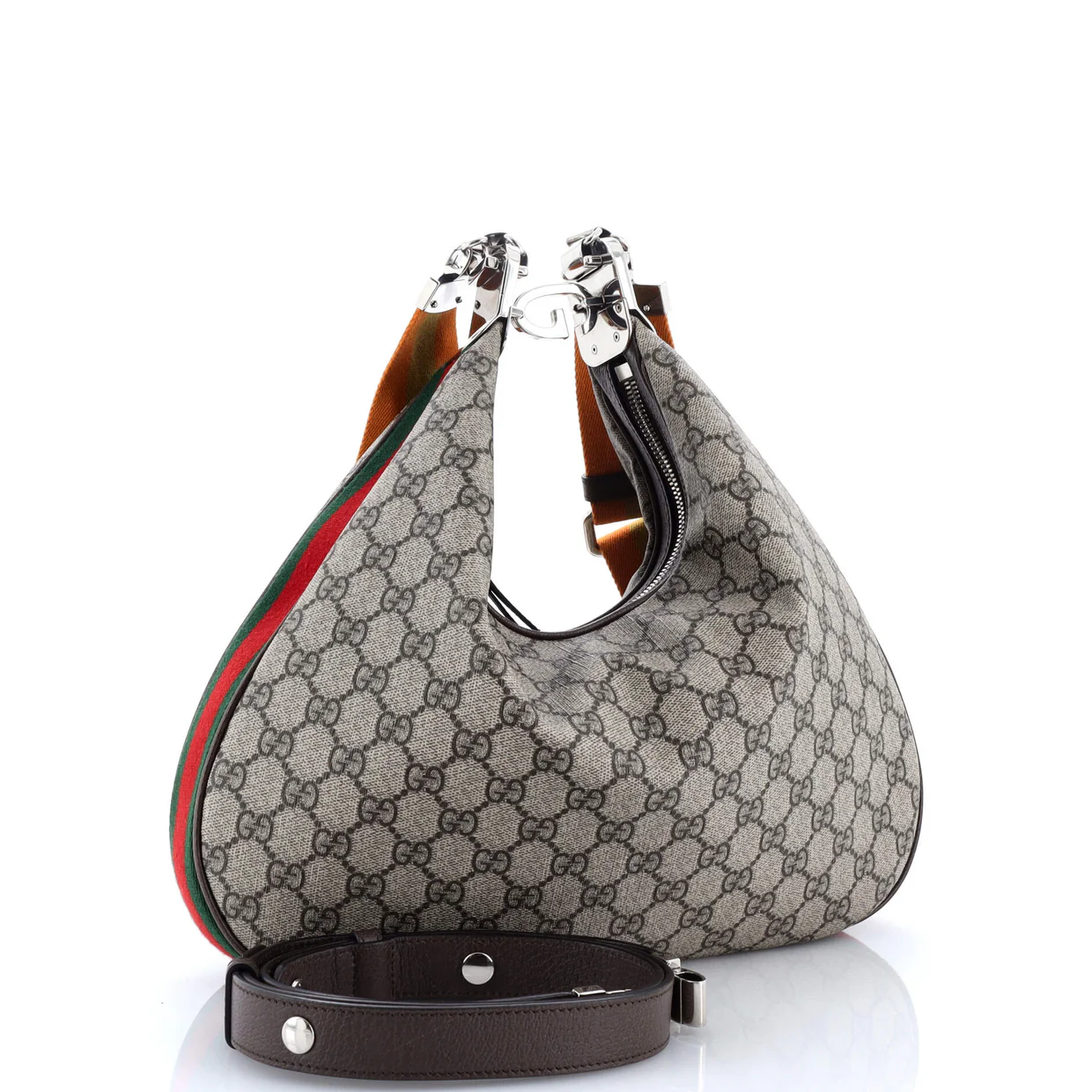 Attache Shoulder Bag GG Coated Canvas Medium - Deep Luxury