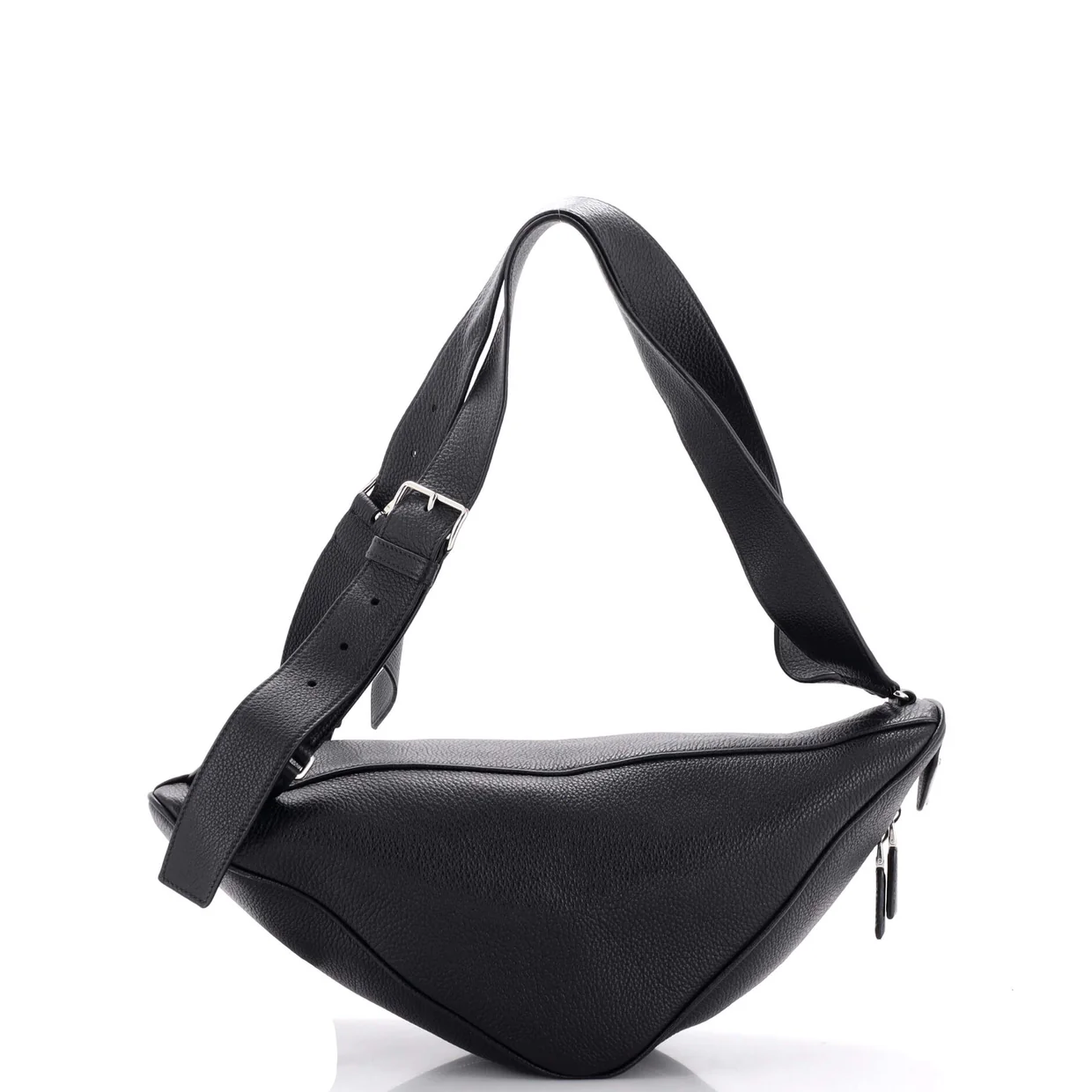 Triangle Zip Backpack Leather - Deep Luxury