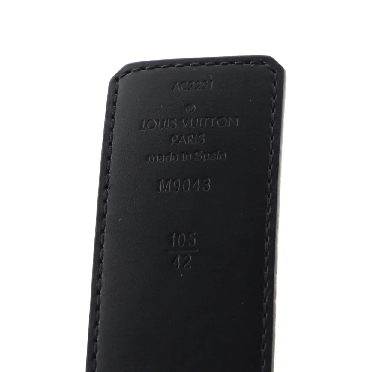 LV Line Reversible Belt Monogram Eclipse Canvas and Leather Wide 105 - Deep Luxury