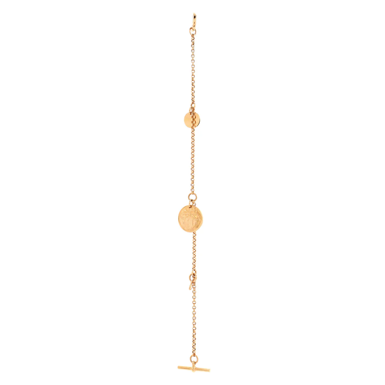 Ex-Libris Bracelet 18K Rose Gold with Diamond Small - Deep Luxury