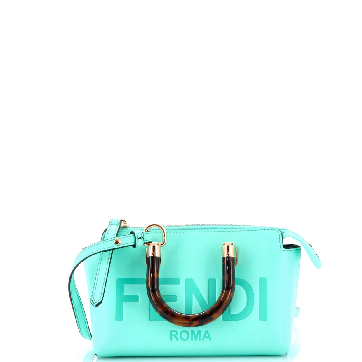 Logo By The Way Top Handle Bag Embossed Leather Mini - Deep Luxury