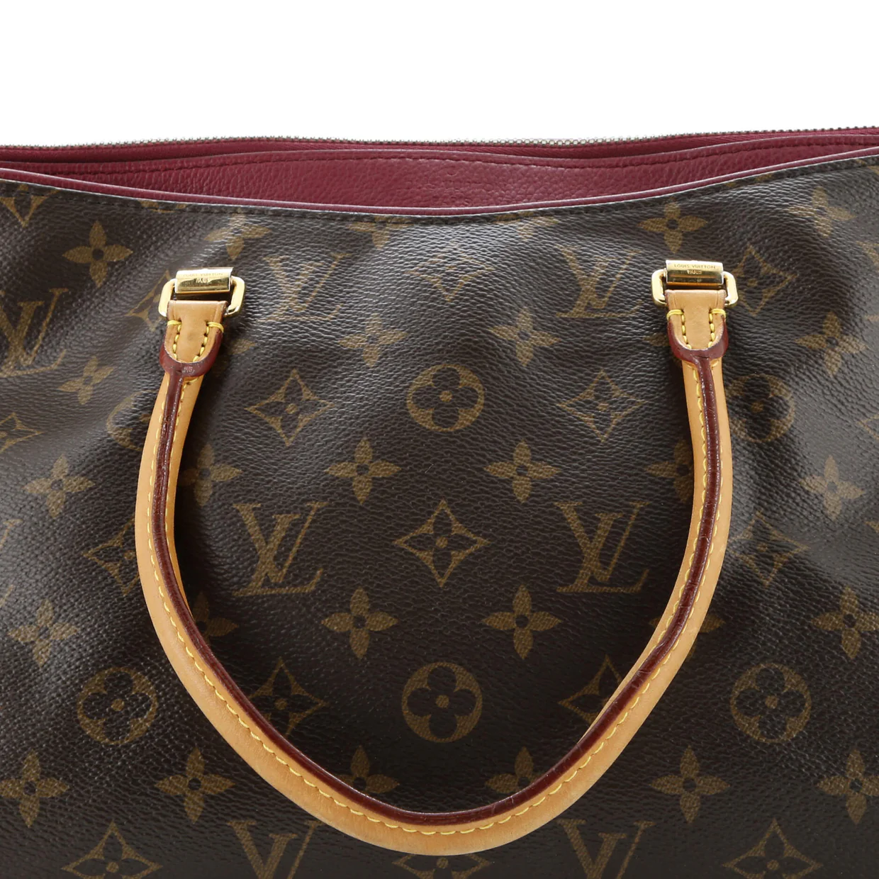 Pallas Tote Monogram Canvas with Leather - Deep Luxury