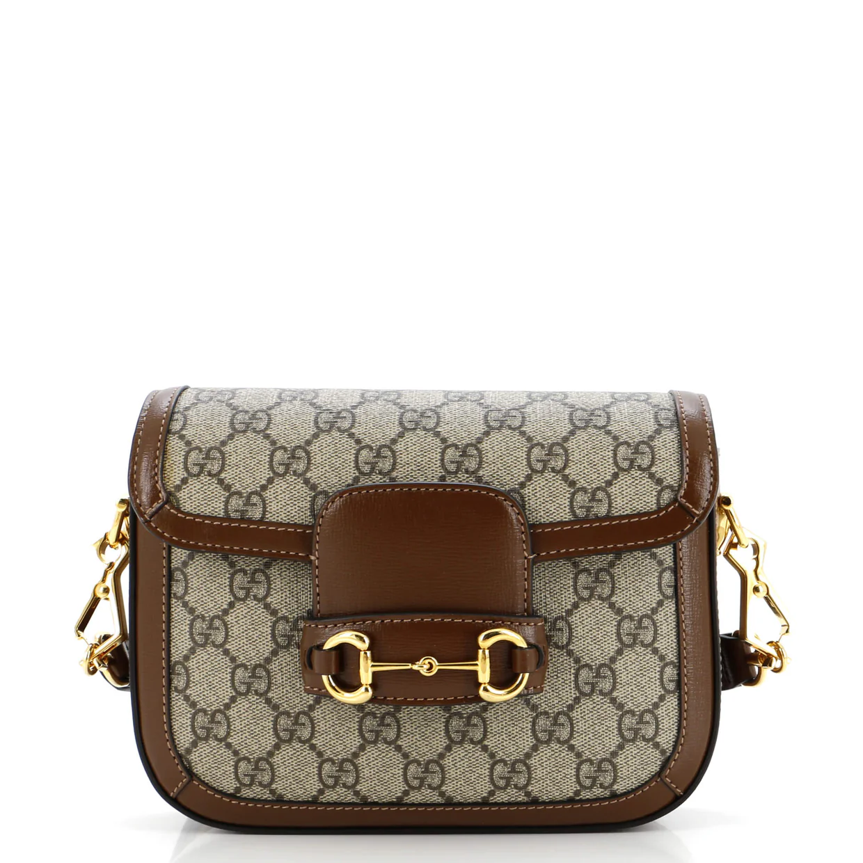 Horsebit 1955 Shoulder Bag GG Coated Canvas with Leather Mini - Deep Luxury