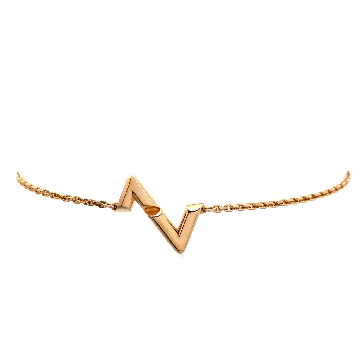 LV Volt Upside Down Chain Bracelet 18K Rose Gold - Deep Luxury