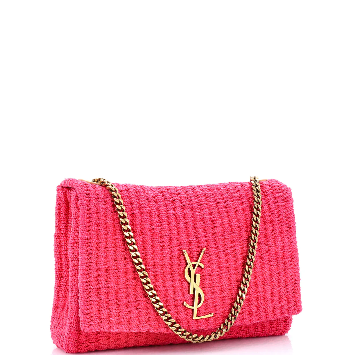 Kate 99 Tassel Flap Bag Woven Raffia Medium - Deep Luxury