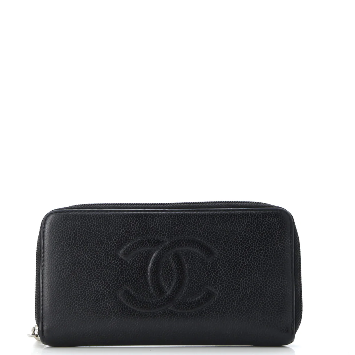 Timeless CC Zipped Wallet Caviar Long - Deep Luxury