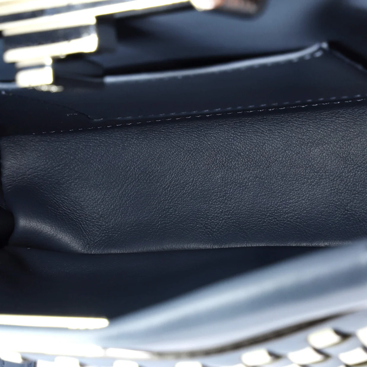 Peekaboo Bag Braided Leather Mini - Deep Luxury