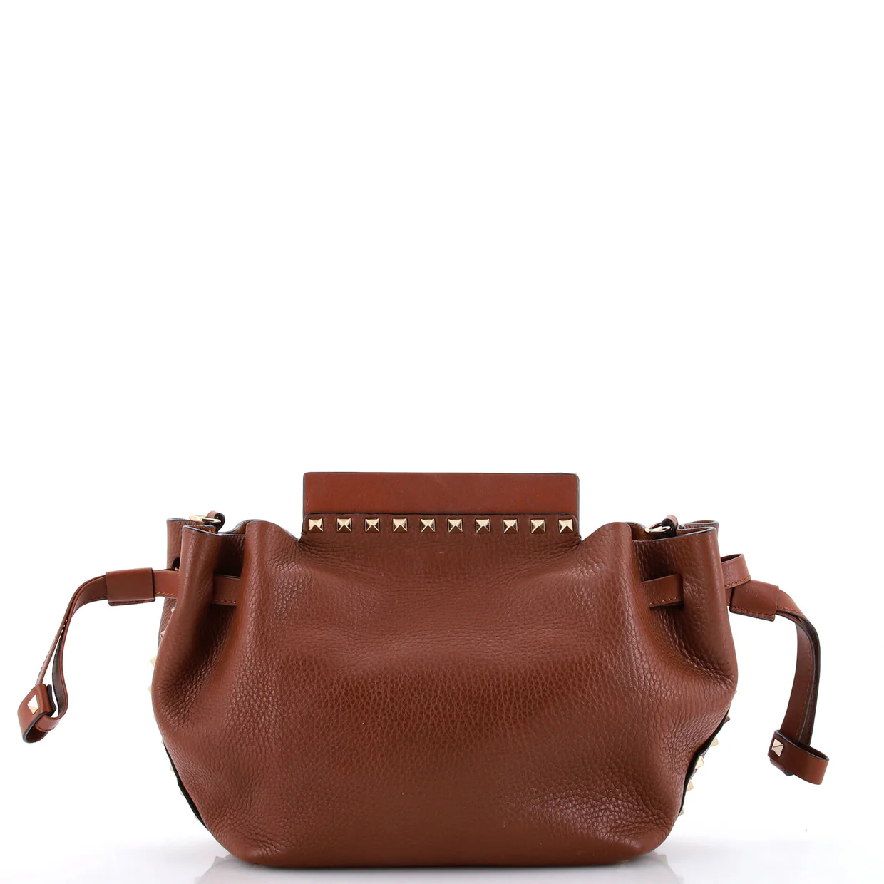 Rockstud Bucket Shoulder Bag Leather Small - Deep Luxury