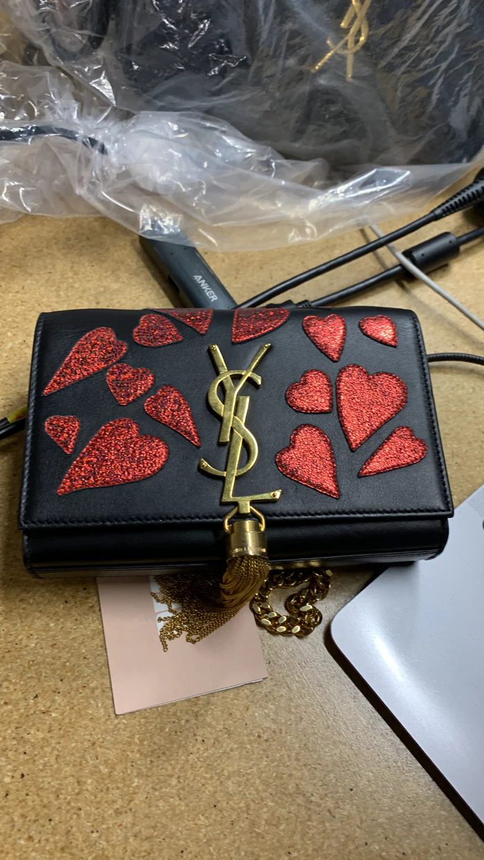 Classic Monogram Tassel Crossbody Bag Patchwork Leather Small - Deep Luxury