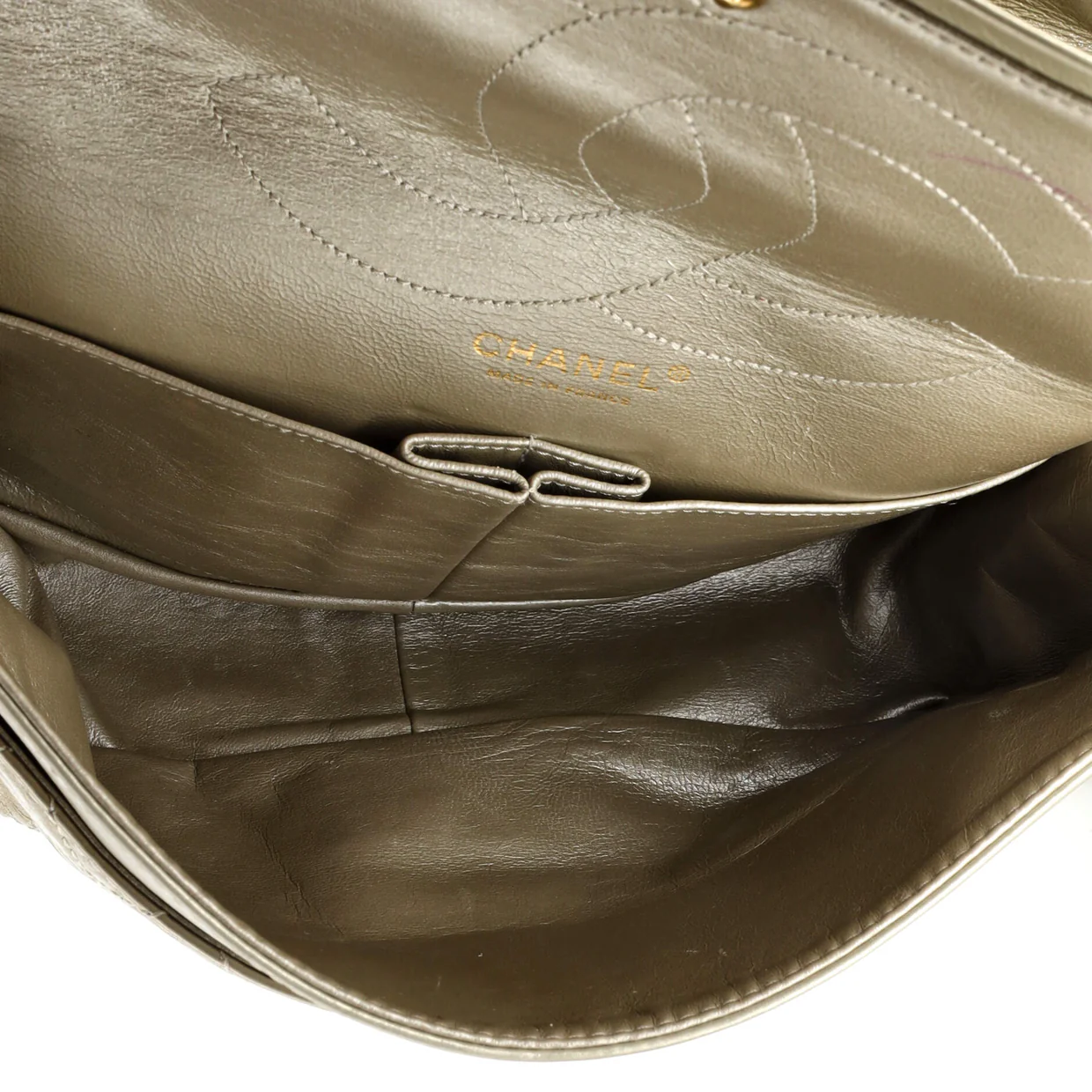 Reissue 2.55 Flap Bag Quilted Metallic Aged Calfskin 226 - Deep Luxury