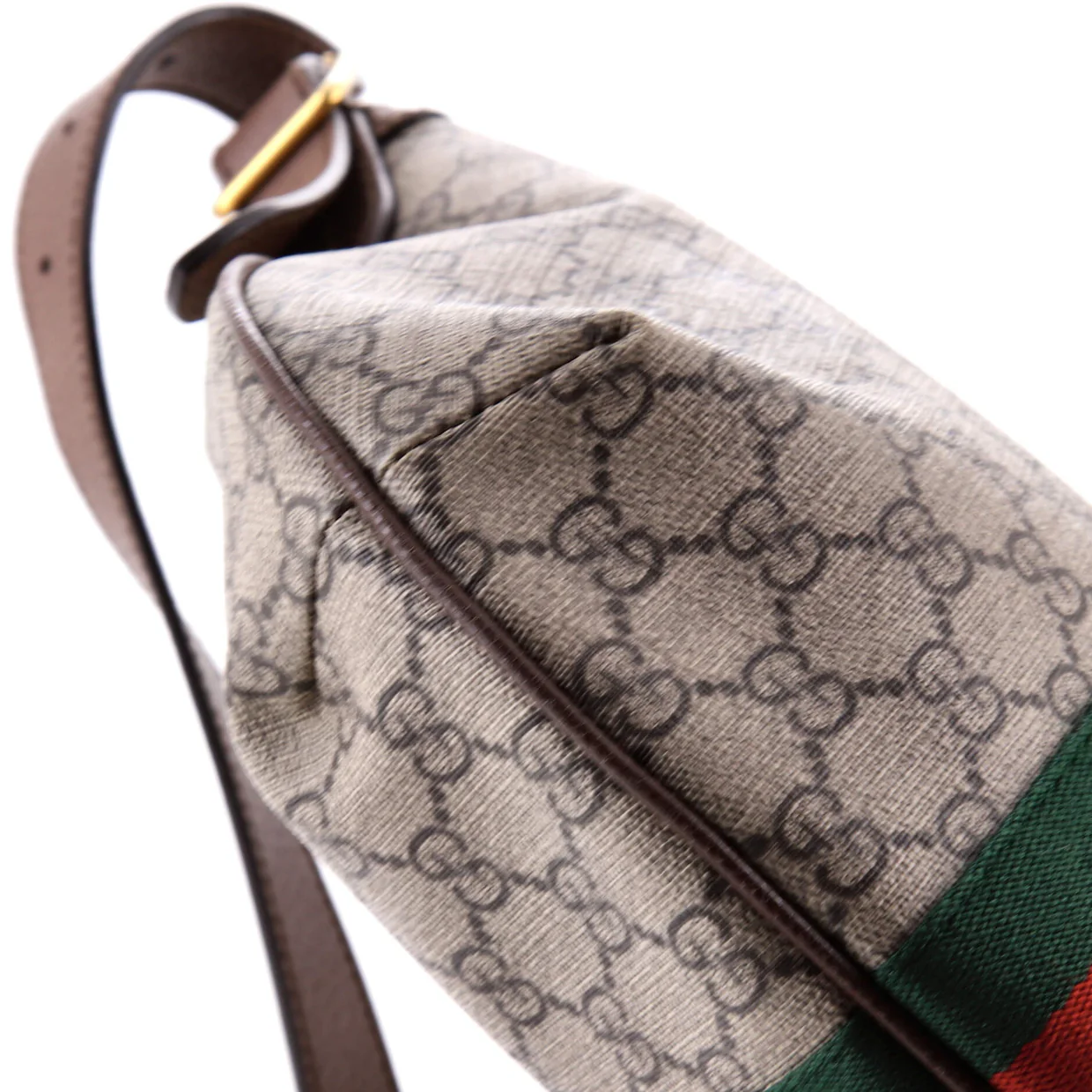 Ophidia Half Moon Hobo GG Coated Canvas Small - Deep Luxury