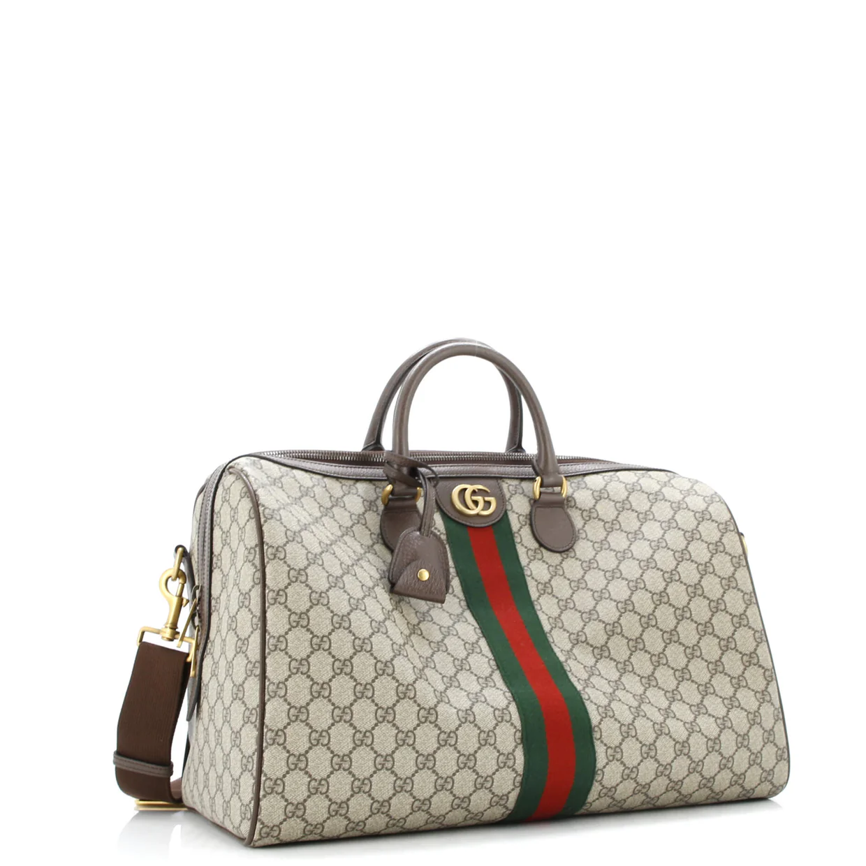 Ophidia Convertible Boston Bag GG Coated Canvas Large - Deep Luxury