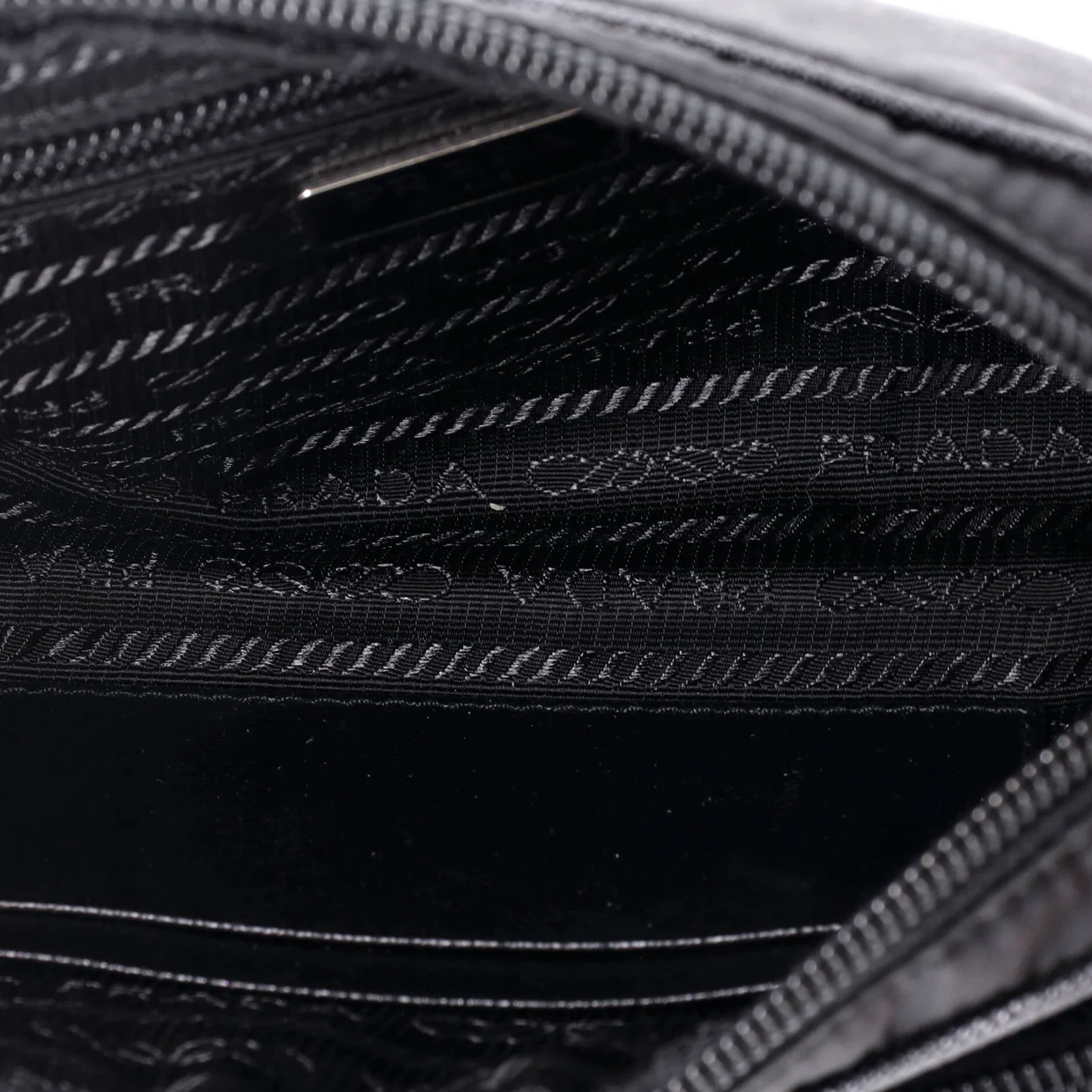 Double Zip Camera Bag Tessuto and Saffiano Leather Mini - Deep Luxury