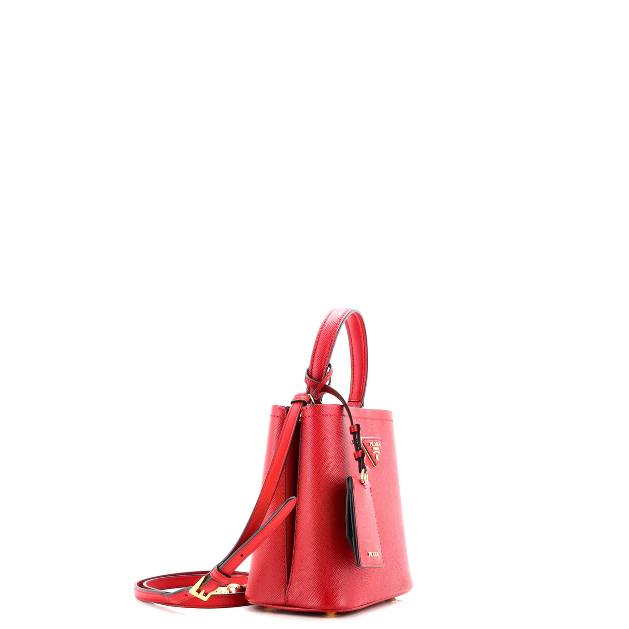 Panier Bucket Bag Saffiano Leather Small - Deep Luxury