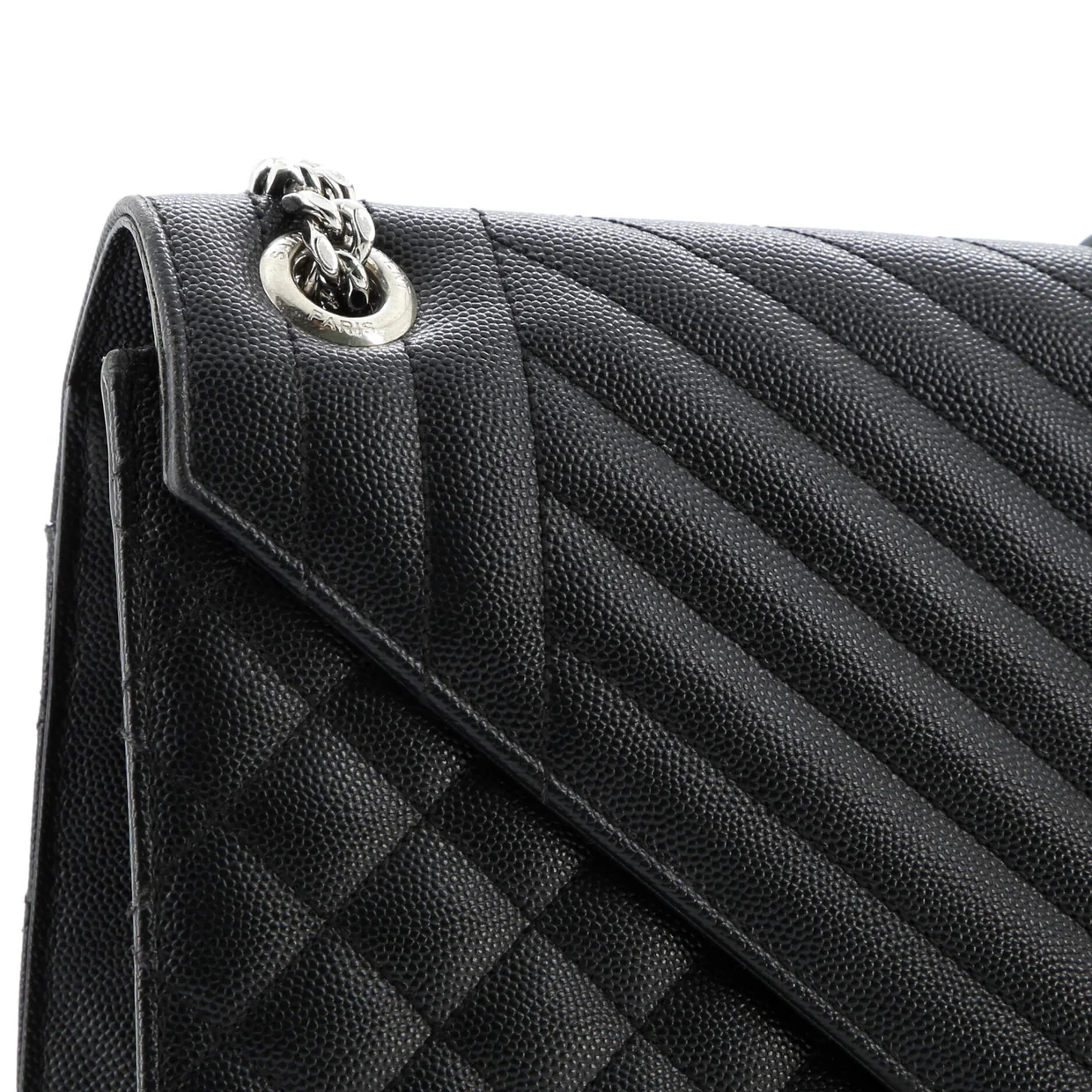 Classic Monogram Envelope Satchel Mixed Matelasse Leather Large - Deep Luxury