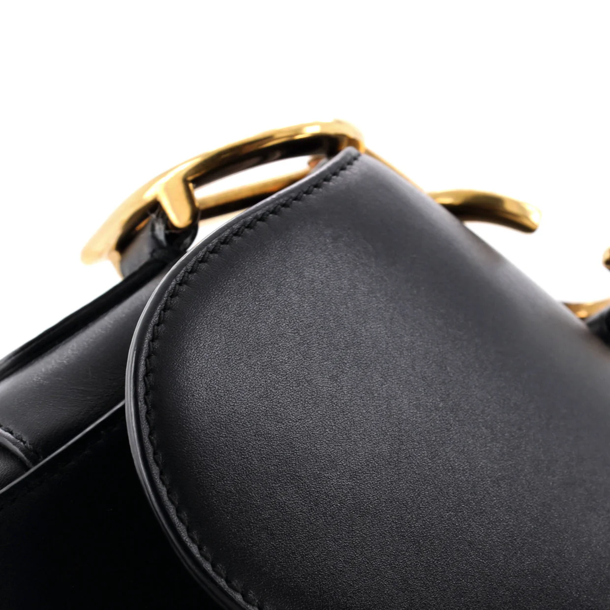 Saddle Handbag Leather Medium - Deep Luxury