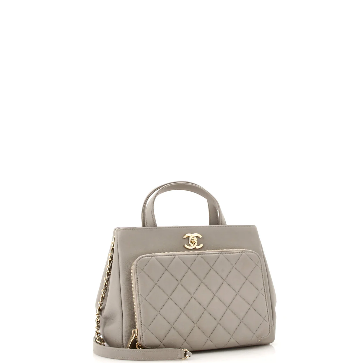 Business Affinity Tote Quilted Caviar Small - Deep Luxury