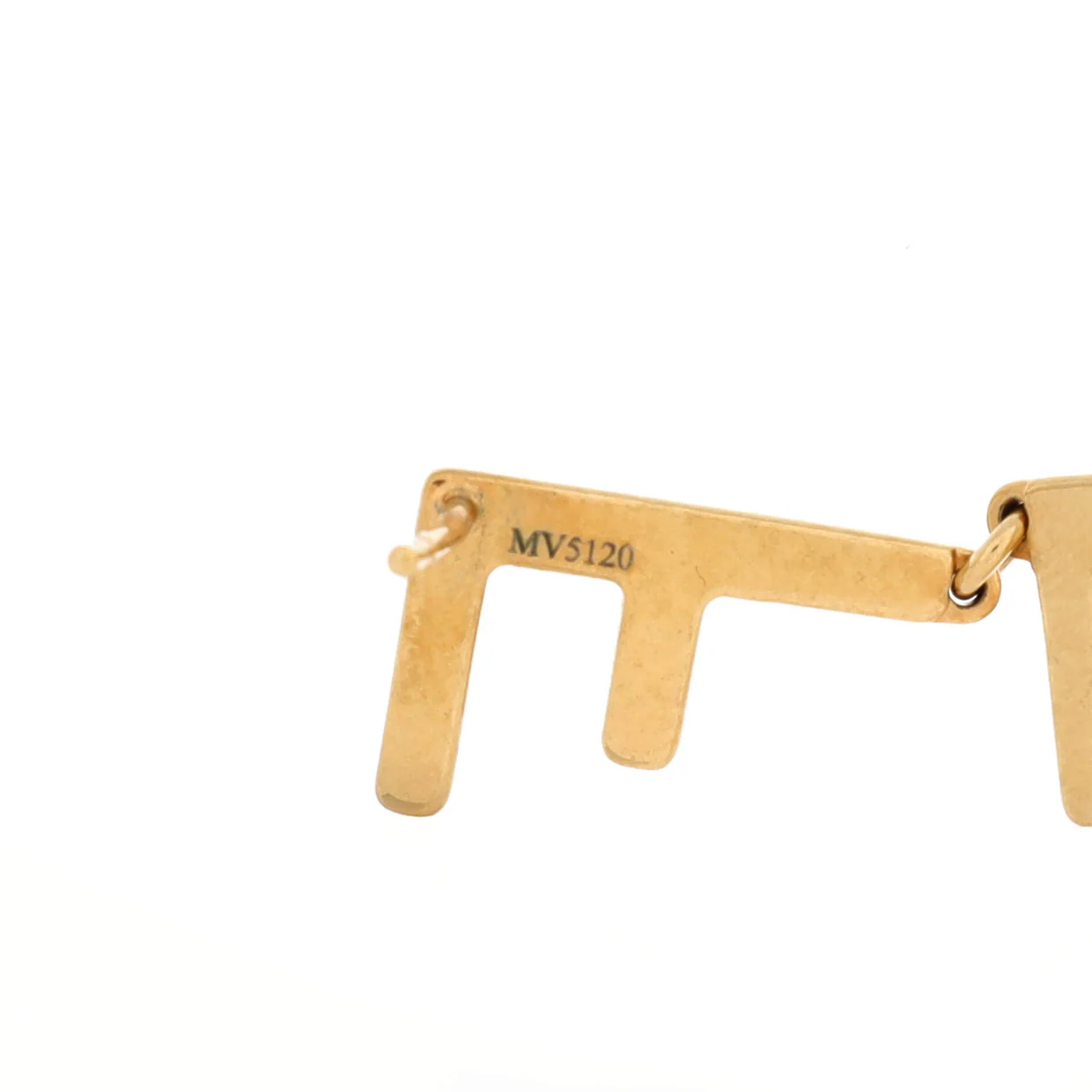 Logo Letters Drop Earrings Metal - Deep Luxury