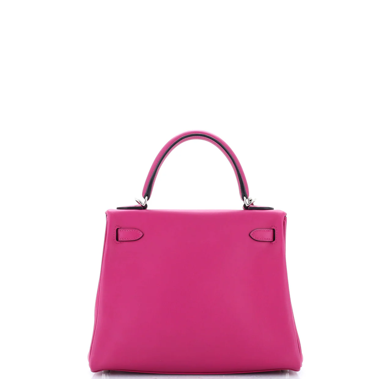 Kelly Handbag Rose Pourpre Swift with Palladium Hardware 25 - Deep Luxury